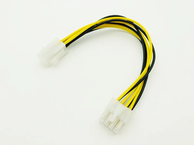 5PCS 20cm ATX 4Pin Male To 8Pin Female EPS Power Cable Adapter CPU Power Supply Converter Cable Convertor For BTC Miner Mining