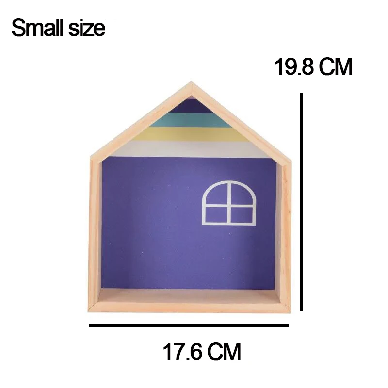 Small model 6 Декор для детской комнаты, деревянная полка для детской комнаты, украшение для детской комнаты, деревянная полка для детской комнаты для мальчиков и девочек, декор для стен, полка - Цвет: Small model 6