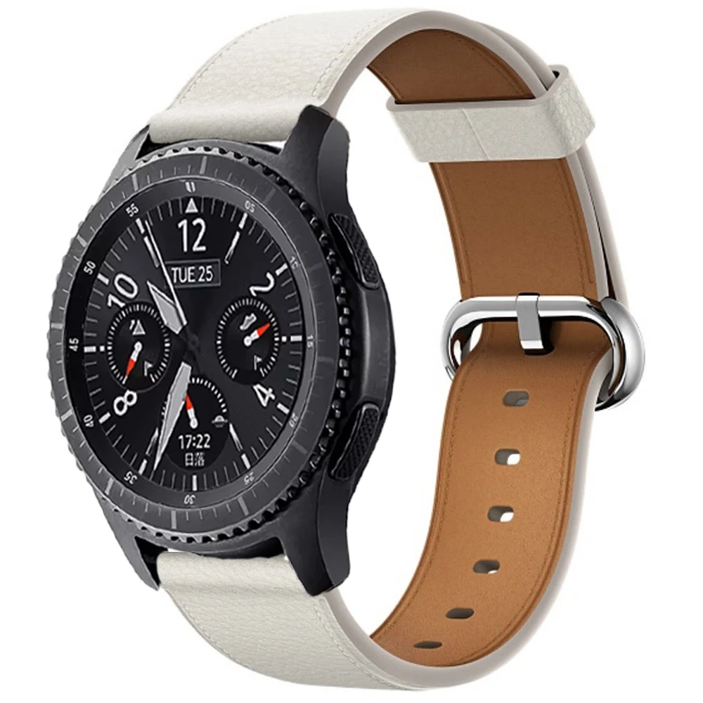 Ремешок для часов samsung gear S3 ремешок черный коричневый классический galaxy Watch active 46