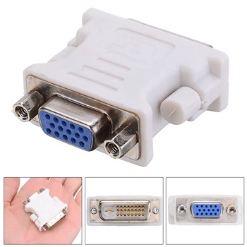 

For Computer PC Laptop Projector 1pc DVI 24+1 Pin Male to VGA Female Adapter DVI to VGA 1080P Video Converter Pohiks