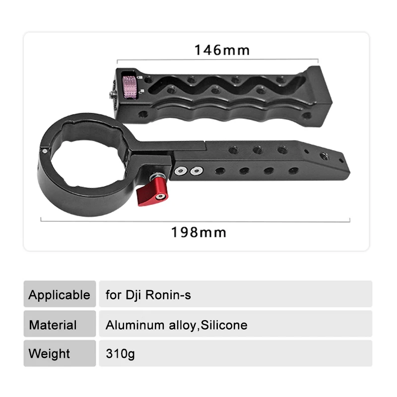 1/4 ''винт ручной рукоятки для Dji Ronin S Стабилизатор камеры аксессуары для Кардана держатель кронштейн стойка крепление ручки
