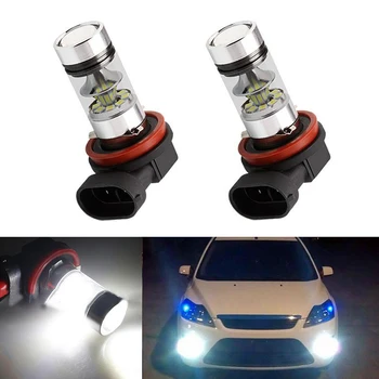 

2x Led H11 H8 Lighting Car Driving Fog Light Lamp Bulb For FORD MONDEO MK3 MK4 C-MAX S-MAX FOCUS 01+ FUSION