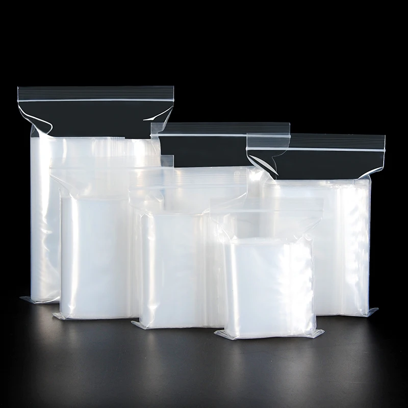 Pequeño precintado bolsas de plástico transparente bolsa de almacenamiento al vacío con cierre bolsa transparente bolsa de joyería ID foto bolsa gran oferta
