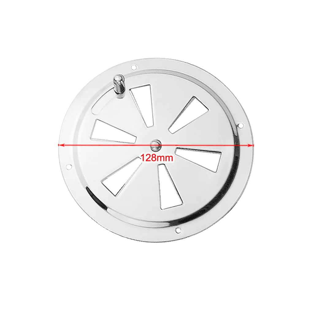 Stainless Steel Boat Marine Air Vent Louver Grille Cover 128mm Ventilation Louvered Ventilator Cover Adjustable Exhaust Vent