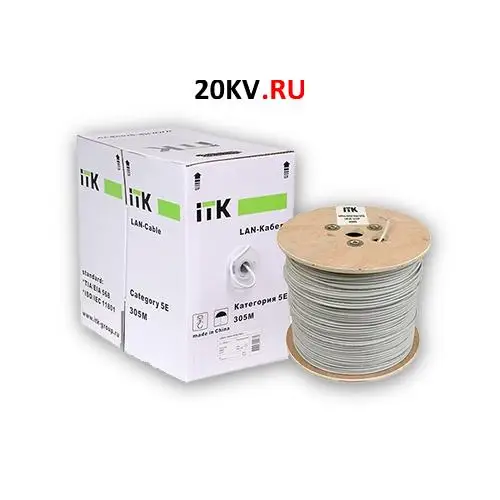 Коробка кабеля 305м. Трос код 256405. Itk 305. 5e 4х2х24awg solid pvc 305м серый. 6 4х2х23awg solid pvc серый (305).