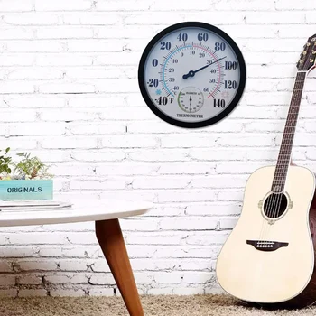 

25cm Indoor Thermometer Large Colorful Dial Wall-Mounted Hygrometer Temperature Humidity Meter