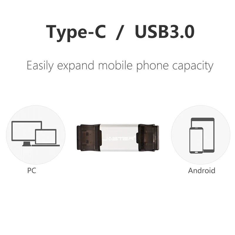 JASTER USB 3,0 type C флеш-карта памяти 16 ГБ 32 ГБ Флешка 4G 8 Гб 64 Гб 128 ГБ USB флеш-накопитель для компьютера/интерфейс type C