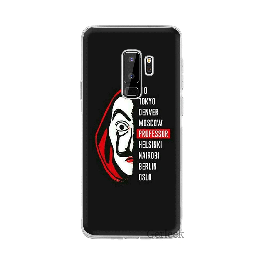 Phone Case TPU For Samsung A5 A6 A7 A8 A9 A10 A20 A30 A40 A50 A60 A70 Cover TV Series Money Heist House Of Paper