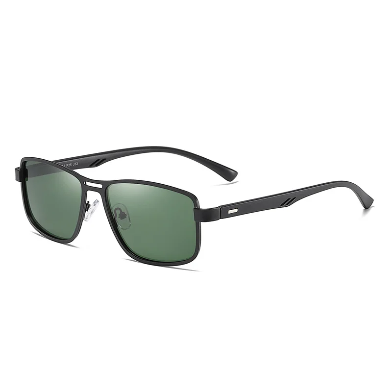 Pro Acme мужские поляризационные солнечные очки, Солнечные очки в квадратной металлической оправе, очки для вождения, рыбалки, модель PC1323 - Цвет линз: C4 Black G15
