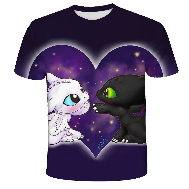 

2020 How to Train Your Dragon 3d T shirts Men Anime Toothless 3d Print T shirts Cartoon Men T shirts Cool Dream Work Teen