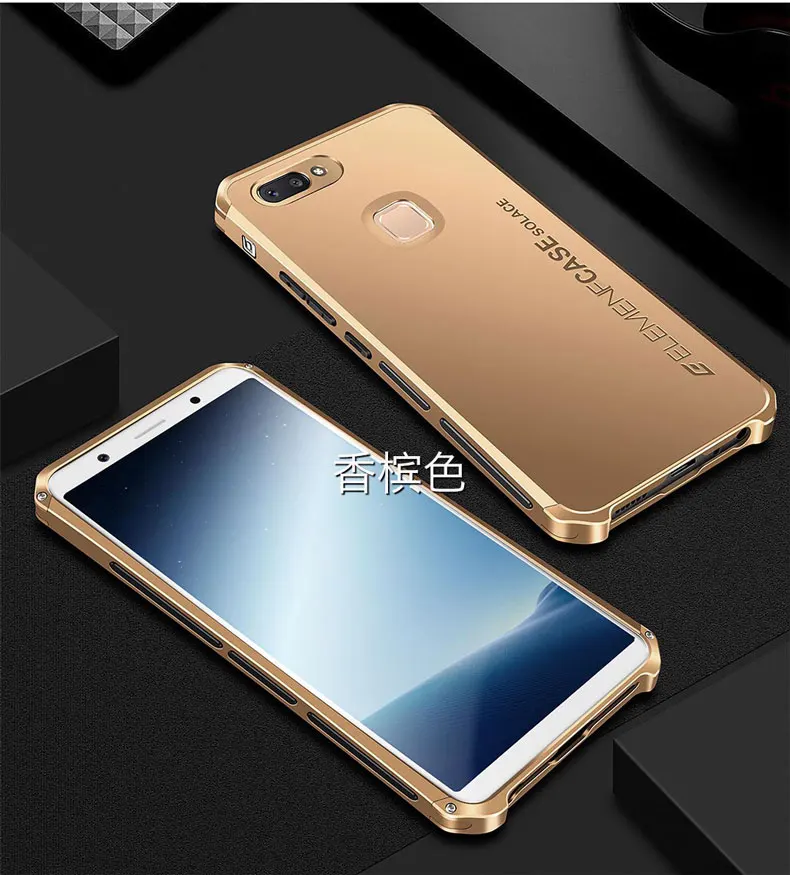 ДЛЯ vivo x20 чехол Роскошный элемент телефон сумка чехол с дизайнерским алюминием и с жесткой задней панелью КРЫШКА ДЛЯ vivo x20 plus телефонные сумки