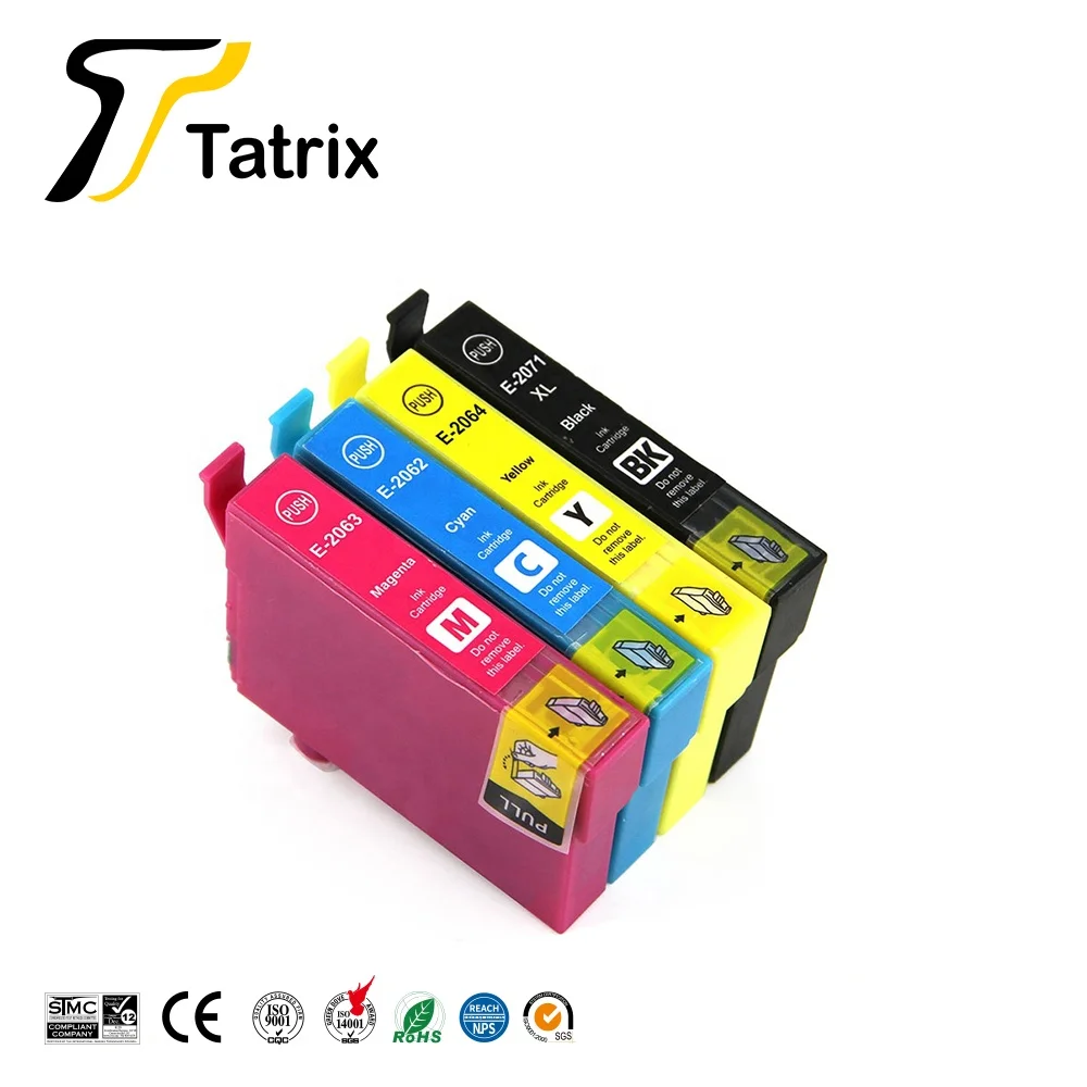 Tatrix T2061 4 T2071 Премиум совместимый картридж с чернилами T207120 AL T206120 T206220 T206320 T206420 для