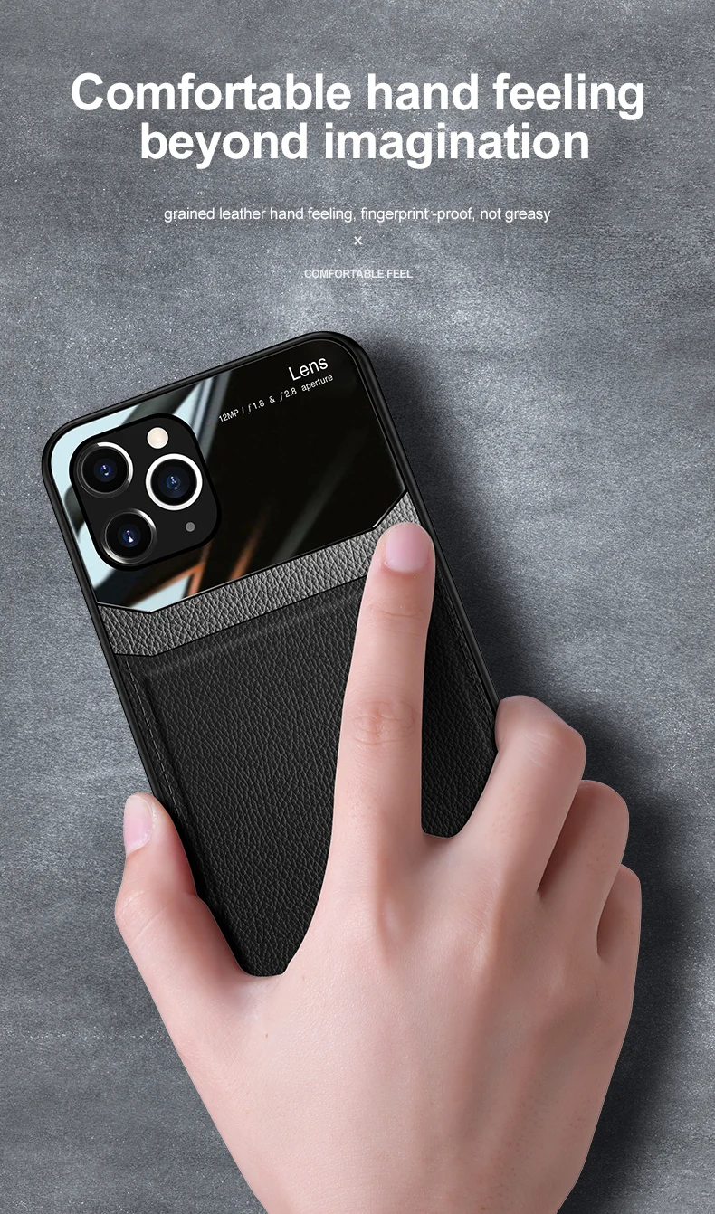 13 Pro Case DECLAREYAO Slim Hard Silicone Plexiglass Coque For Apple iPhone 12 11 14 Pro Max X XS XR SE 2 3 Case Leather Acrylic iphone 12 pro flip case