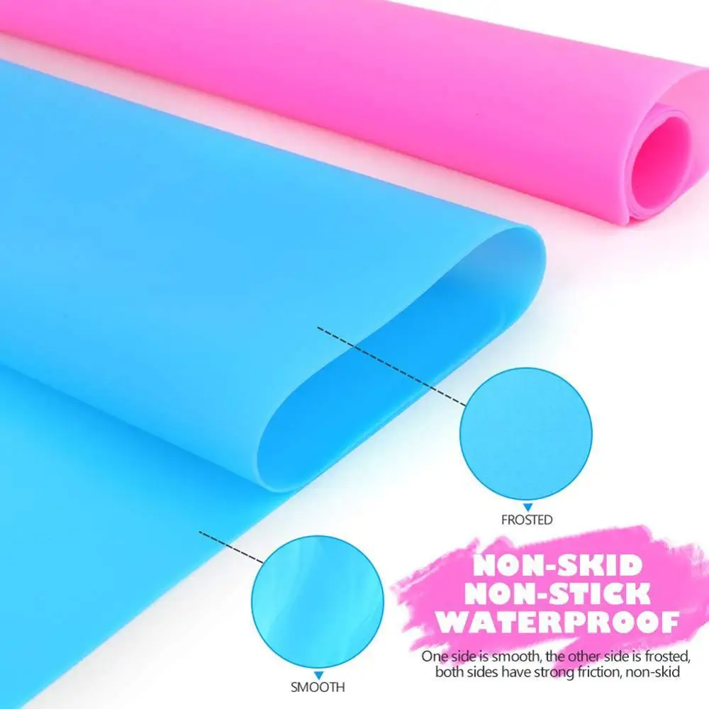 40*30CM Silicone Baking Mat Non Stick Pan Liner Placemat Table Protector Kitchen Pastry Liner Baking Bakeware Mat for Children