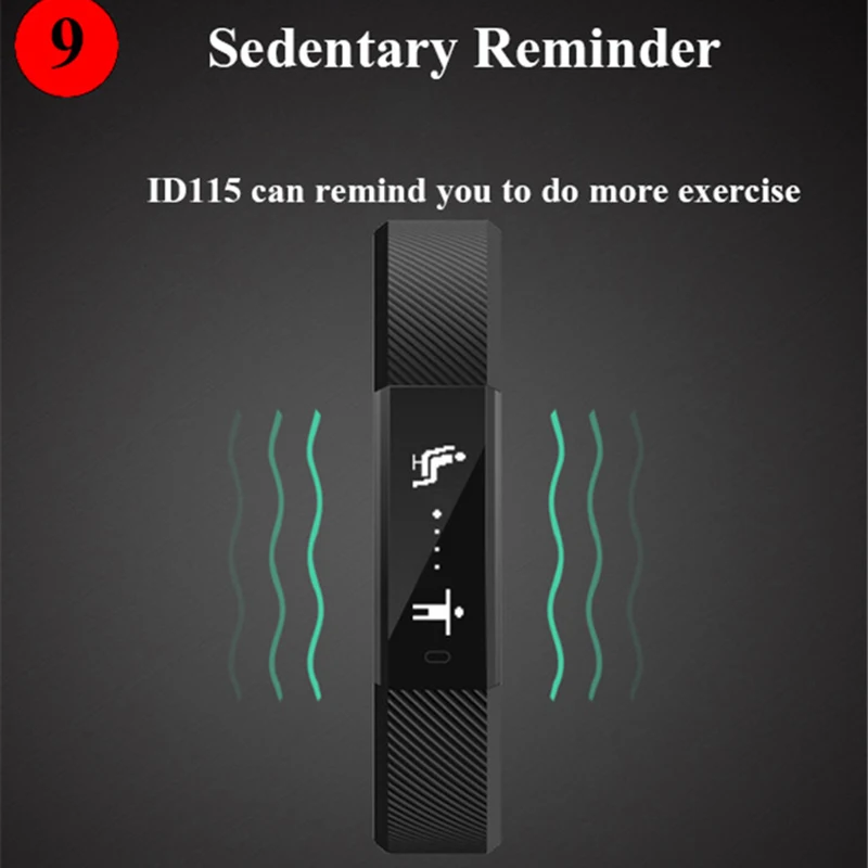 TONGYDA Pedometer Smart Wristband Smart Bluetooth Sports Bracelet Heart Rate Monitor Fitness Tracker Fitness Smart Band