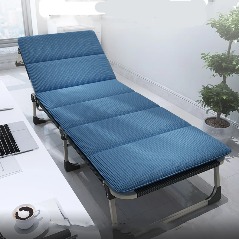 

Multifunctional Folding Bed Single Office Nap Bed Lunch Break Recliner Home Escort Portable Camp Bed
