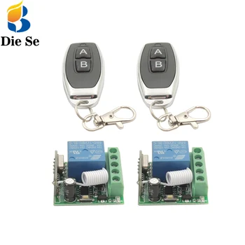 

433MHz Universal Wireless Remote Control Switch 12V 1CH rf Relay and Transmitter for Remote gate/Light/LED DIY
