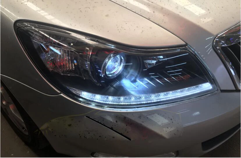 2009~ 2013 г. Автомобильный bupmer головной светильник для Skoda Octavia головной светильник автомобильные аксессуары светодиодный DRL HID ксеноновые противотуманные фары для Octavia