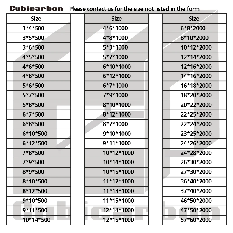 2000 мм диаметр 8 мм 10 мм 12 мм 14 мм 16 мм 18 мм 20 мм 22 мм 24 мм 26 мм 28 мм 30 мм 40 мм 50 мм 3k саржевая Глянцевая трубка из углеродного волокна