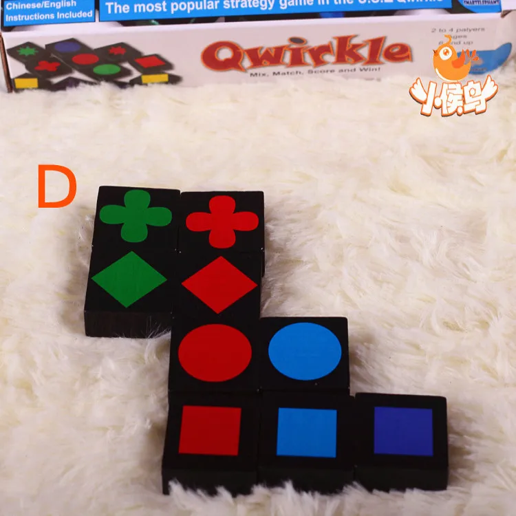 

Genuine Product America Educational mindware Qwirkle Buttoned Game Chess Children'S Educational Desktop Parent And Child Toy