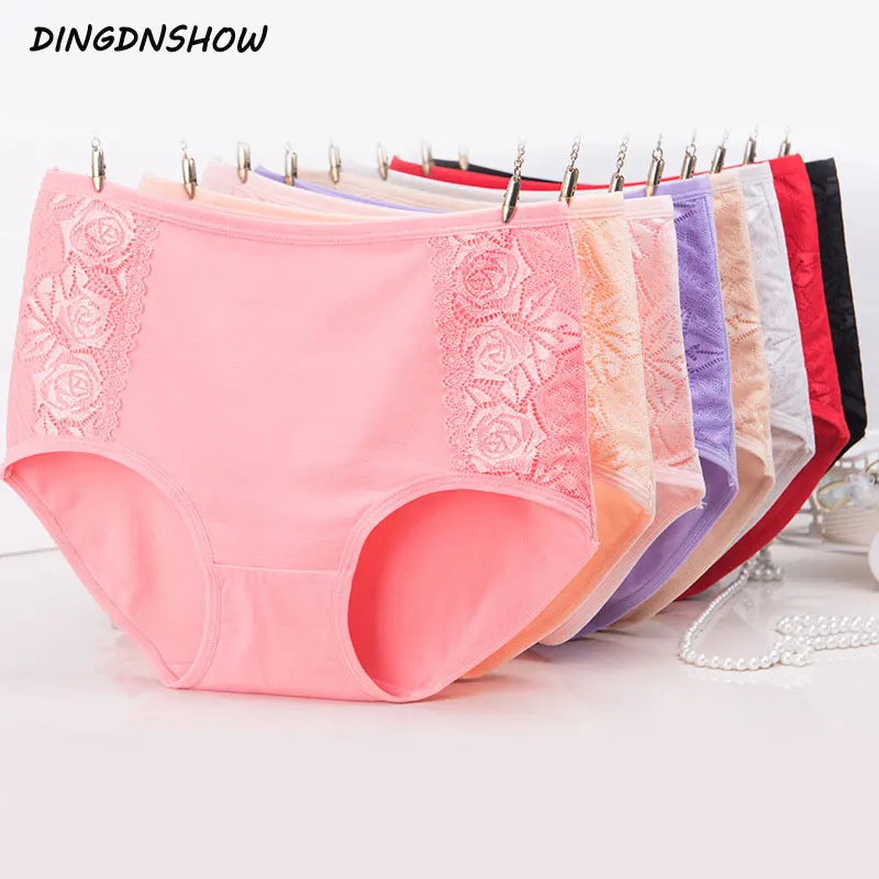 Трусы женские кружевные с вышивкой х/б | Женская одежда