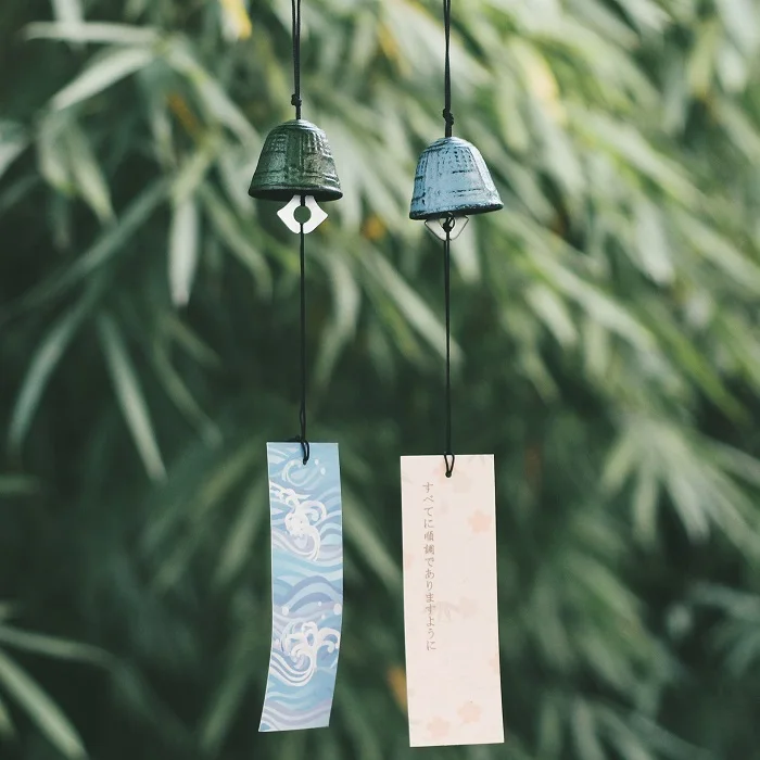 Wind Bell Wind Chimes Wind Chime Japanese Iron Wind Chime Retro Hanging Bell Outdoor Hanging Wind Bell Suit for Home Car Decoration