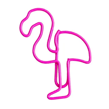 

Cartoon Pink Flamingo Metal Bookmark Mini Paper Clip Book Markers School Office Supply Girl Heart Pink dropshipping hot