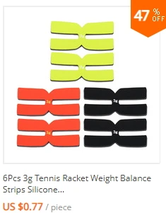 6Pcs 3g Tennis Racket Weight Balance Strips Silicone Tennis Racquet Tapes P5V4 