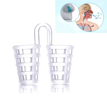 

1PC Transparent Color Food Grade Nose Clip Anti Snoring Breathe Easy Sleep Aid Nasal Dilators Device No Strips Clip