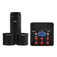 720p 1080P HDMI VGA Цифровой микроскоп камера 0.5X окуляр C-Mount 23,2 мм микроскоп камера адаптер объектив 30 мм/30,5 мм кольцо