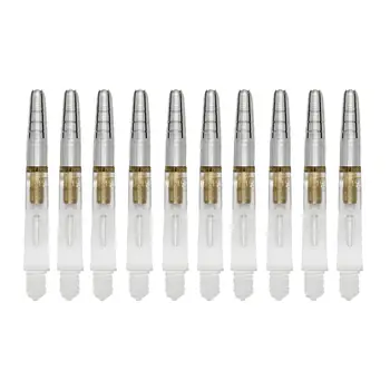 

10Pcs White Crystal Dart Shafts 5 Color 2BA Thread Size Medium Stem Pole 37mm Tail Rotatable Fine Darts Darts Accessories