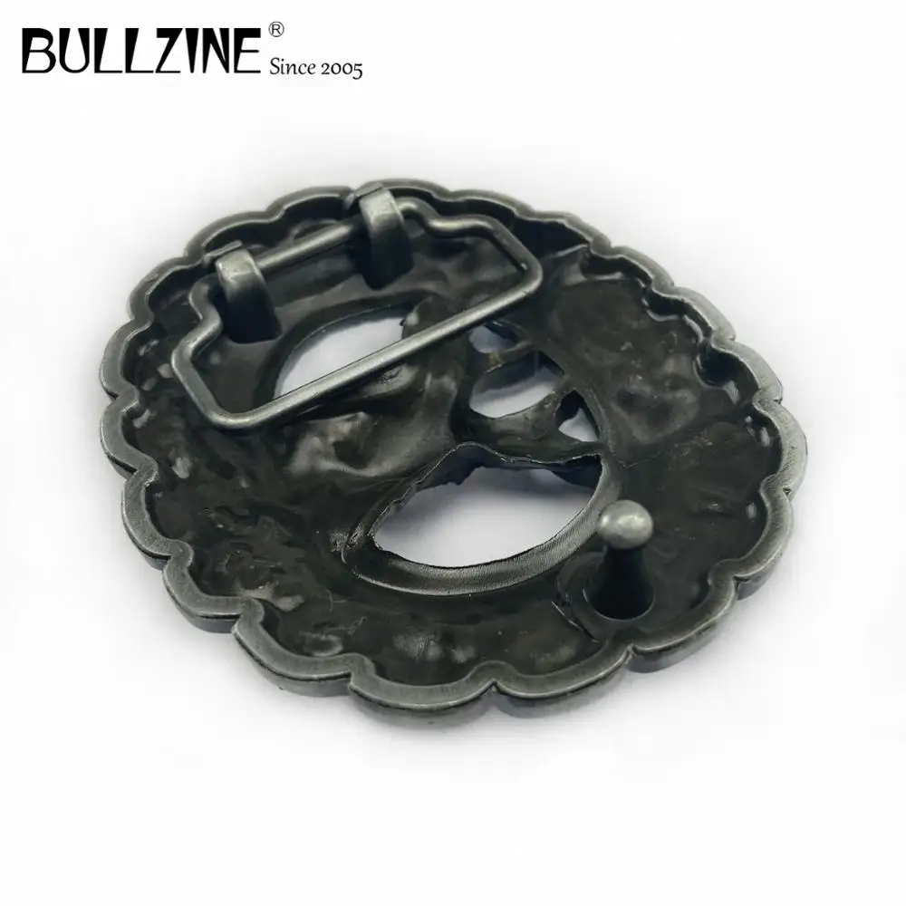 Оптовая продажа пряжка для ремня Bullzine в виде оленя с оловянной отделкой подходит