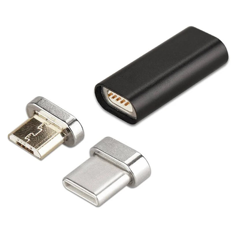 Новое поступление 3 в 1 Магнитный Micro usb type-C зарядный адаптер для Android USB-C для IOS Android смартфон