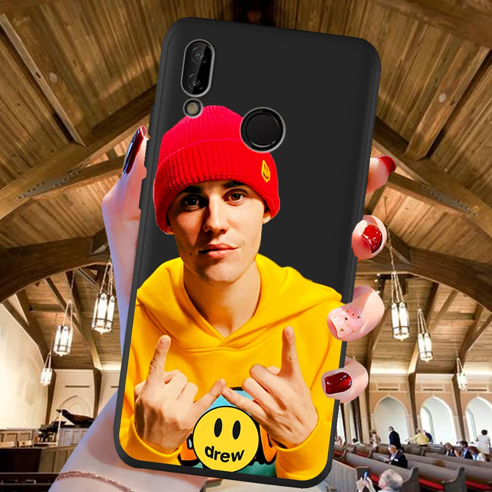 

For Huawei P40 P30 Pro P20 P10 P8 Lite 2017 Mate 30 20 10 Lite Pro Drew House Justin Bieber Phone Case cover silicone soft etui