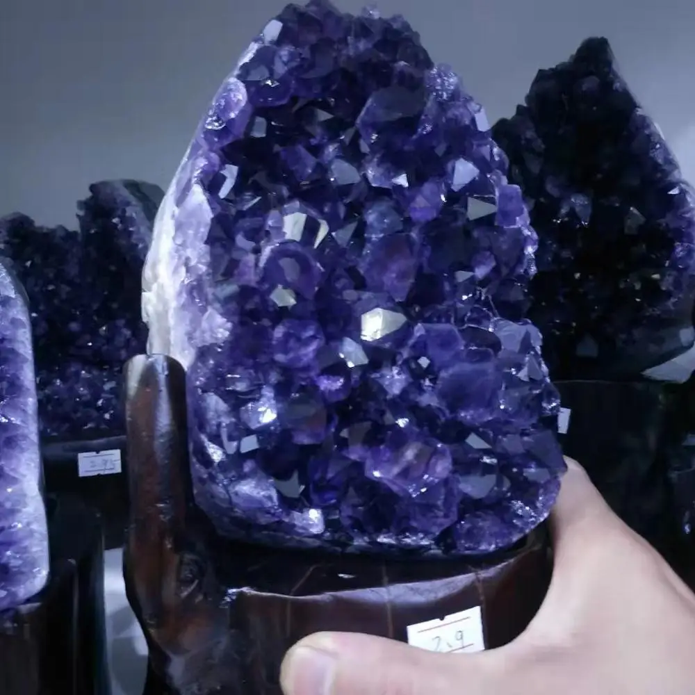 Natural Uruguayan violet crystal quartz cluster natural crystal mineral specimen home decoration