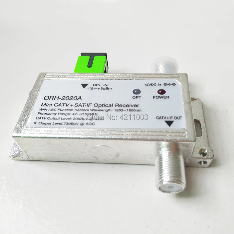 Оптический приемник FTTH Φ с AGC 1260 1660nm 47 2150MHz MINI CATV + SAT IF оптический apc стабилизатор