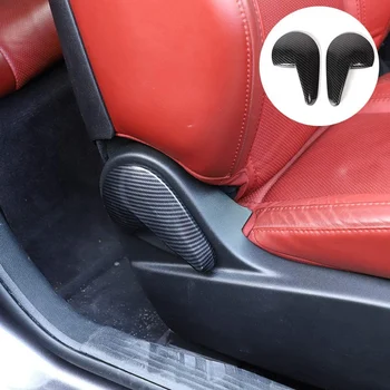 

for Dodge Challenger 2015-2020 Carbon Fiber Car Interior Seat Adjustment Handle Decoration Cover Trim Car Styling