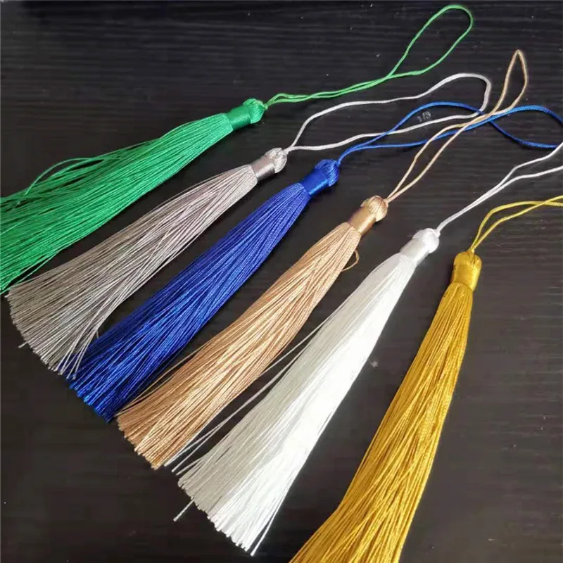 

10pc wire for beads Silk tassel pendant curtain pins for jewelry DIY jewelry production Long cotton tassel Material jewelry diy