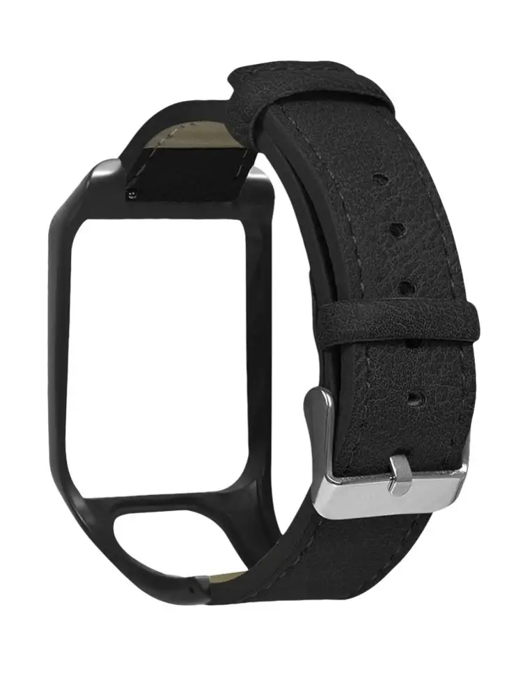 Сменный кожаный ремешок для часов TomTom 2/3# BW