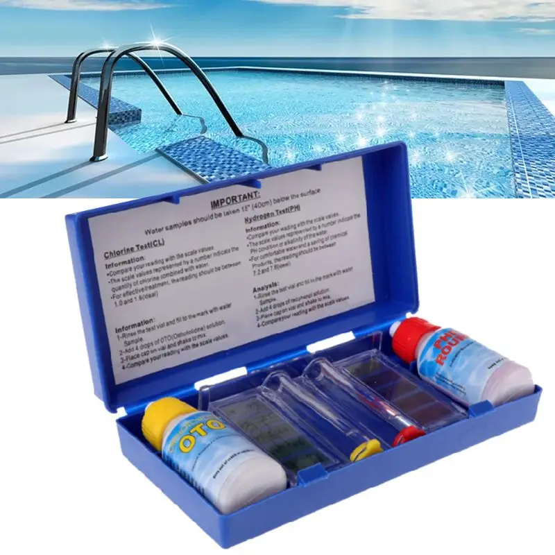 

PH Water Quality Test Set Chlorine Hydroponics Testing Swimming Pool Aquarium