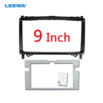 

LEEWA Car 2Din Stereo Fascia Frame Adapter For Mercedes Benz B200/Vito/Sprinter/Viano 9" Big Screen Dash Panel Frame Fitting Kit