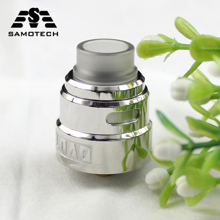 

Newest SXK Reload S RDA Vaporizer 24MM Atomizer Tank Adjustable Airflow Dual Coil RDA for e-Cigarette Mod vs V24 RtA gtr Drop