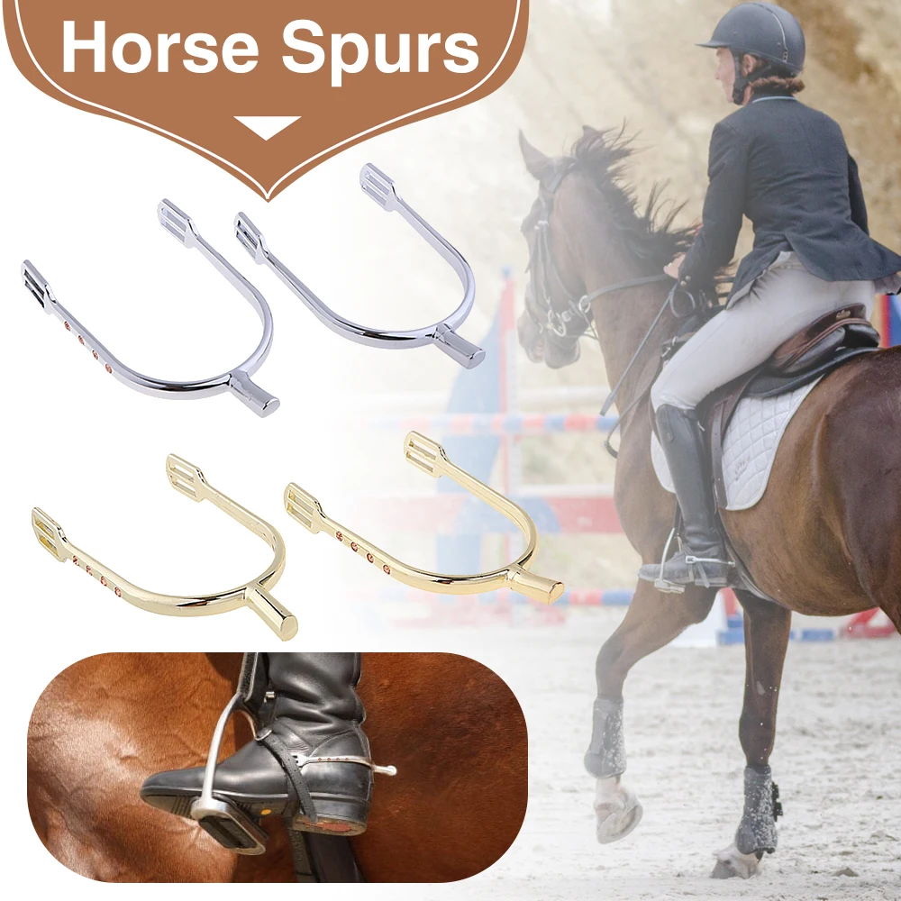 1 Paar Zinklegering Paard Spurs Paardensport Paardrijden Laarzen Spurs Accessoires 12*8*2 Cm