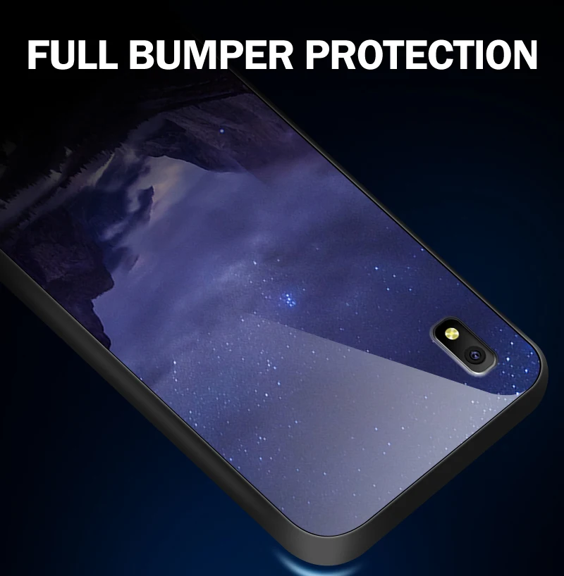 Для samsung Galaxy A10 A20 A30 A40 A50 A6S A70 A8S A80 A90 закаленное Стекло крышка M10 M20 M30 J4Plus Note9 противоударный чехол для телефона