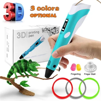 

Magic 3D Printing Pen 8 Speed Drawing Printer Pen Temperature Control 12 Colors PLA Filament Refill for Your Kids Arts Crafts DI