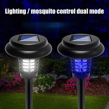

Waterproof Solar Mosquito Killer LED Lamp Pest Bug Insect Repellent Zapper Light for Garden Lawn Outdoor Yard Killing Mosquito