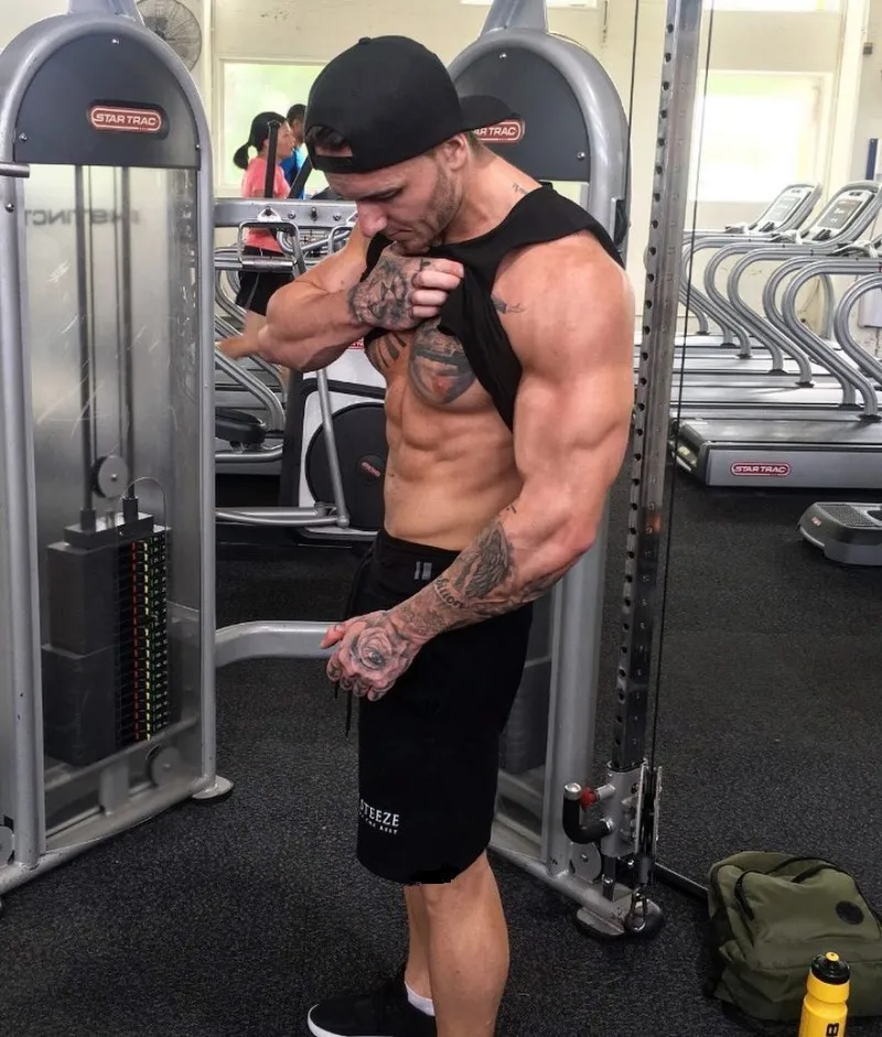 

Muscle Dr. Brother 2018 New Style Sports Running Training Shorts Men's Cotton Casual Breathable Beach Shorts