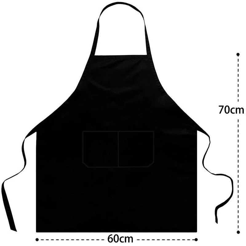 Bib Bulk Aprons With Pockets For Women Men Adult Chef, Set Of 10 Kitchen Apron For Cooking Baking Restaurant Painting Diy Bbq (1