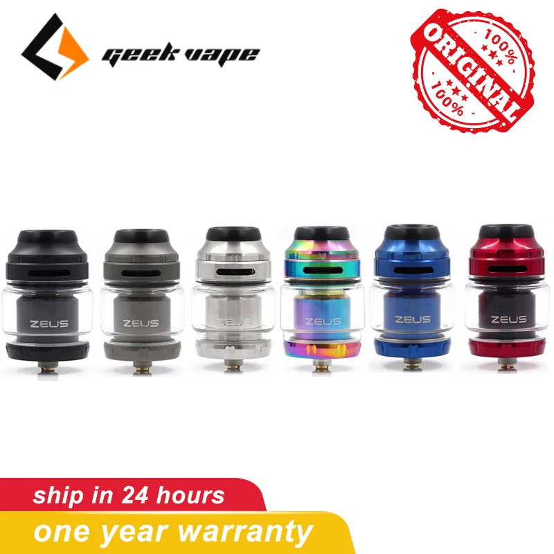 

Original GeekVape Zeus X RTA vape Tank 4.5ml capacity 510 thread 810 drip tip Top filling Electronic cigarettes atomizer