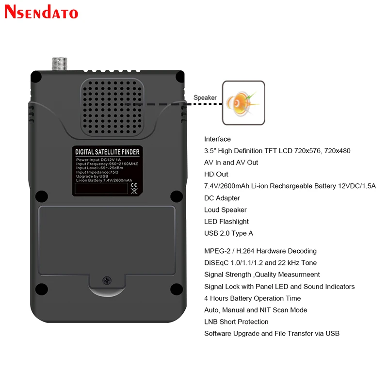 Satlink-localizador de Satélite Localizador de Sinal Digital - Image 3